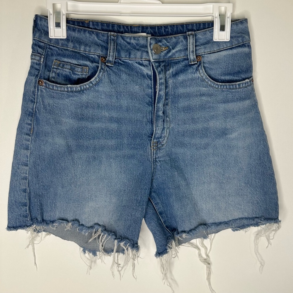 H&M high waisted denim shorts 6